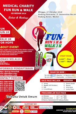 Medical Charity Fun Run & Walk IDI Medan 2019